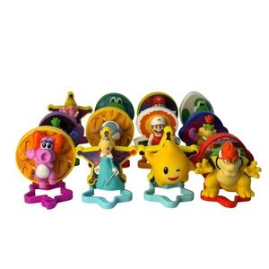 McDonalds Super Mario Galaxy Movie Happy Meal Toy Complete Set 12 Figures